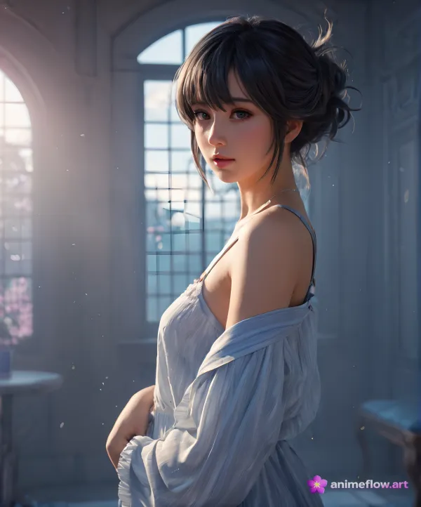 Serene Elegance Contemplative Gentle