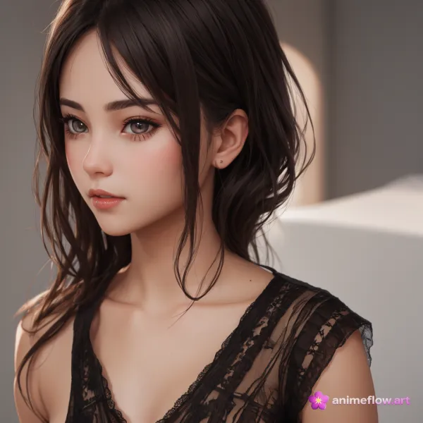 Calm Reflective Serene Portrait