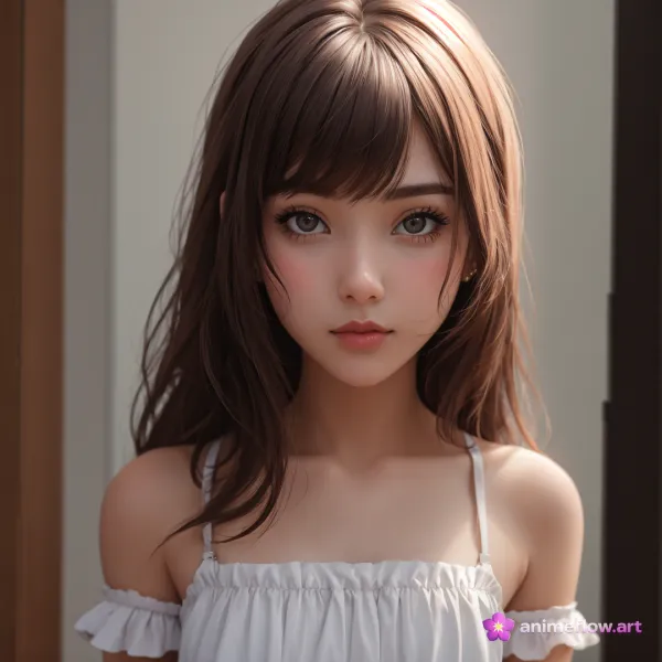Gentle Serene Calm Portrait