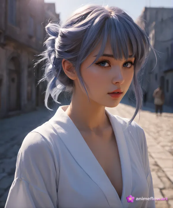 Contemplative Serene Portrait