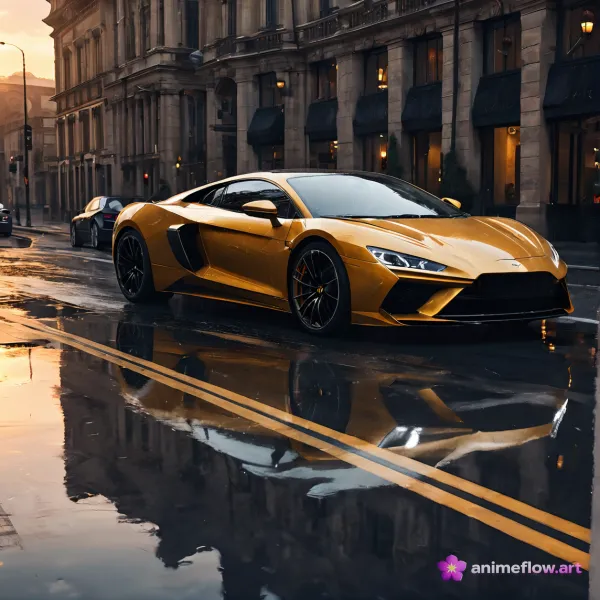 Dynamic Dusk Sports Car