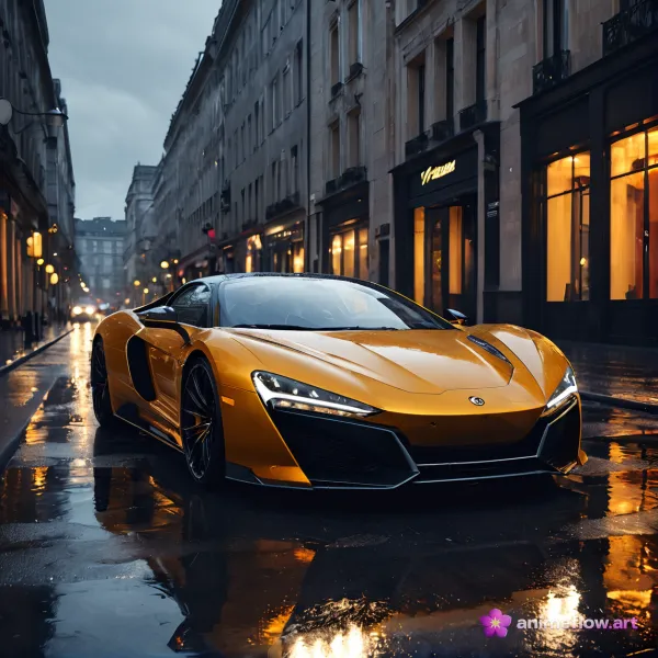 Sleek Modern Atmospheric Car