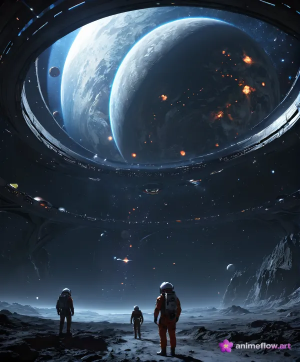 Cosmic Awe Somber Exploration