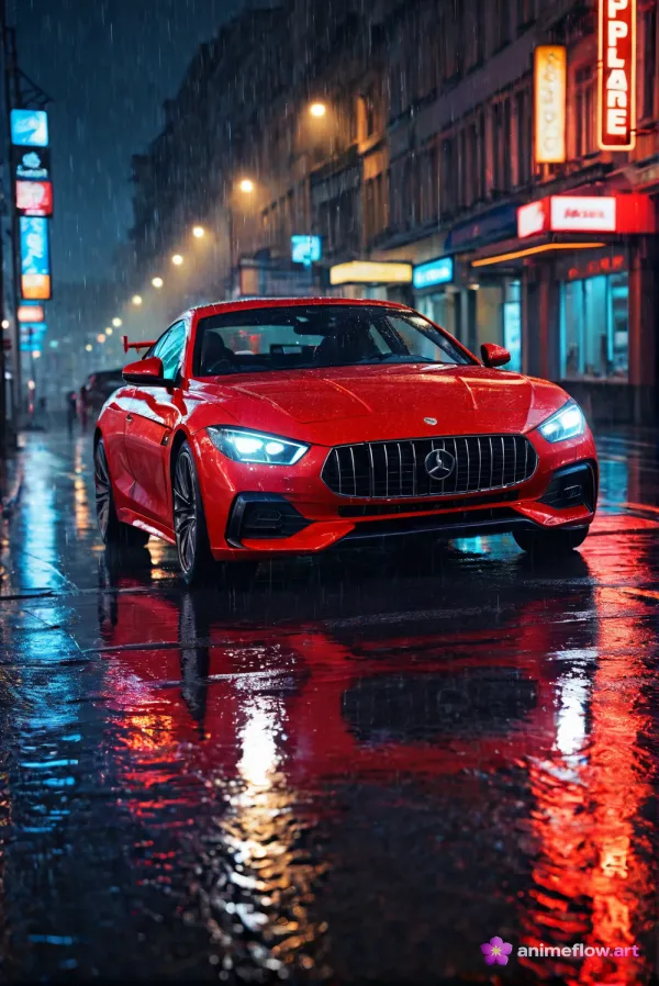 Moody Neon Night Drive
