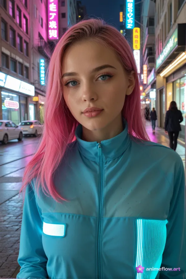 Confident Neon Beauty