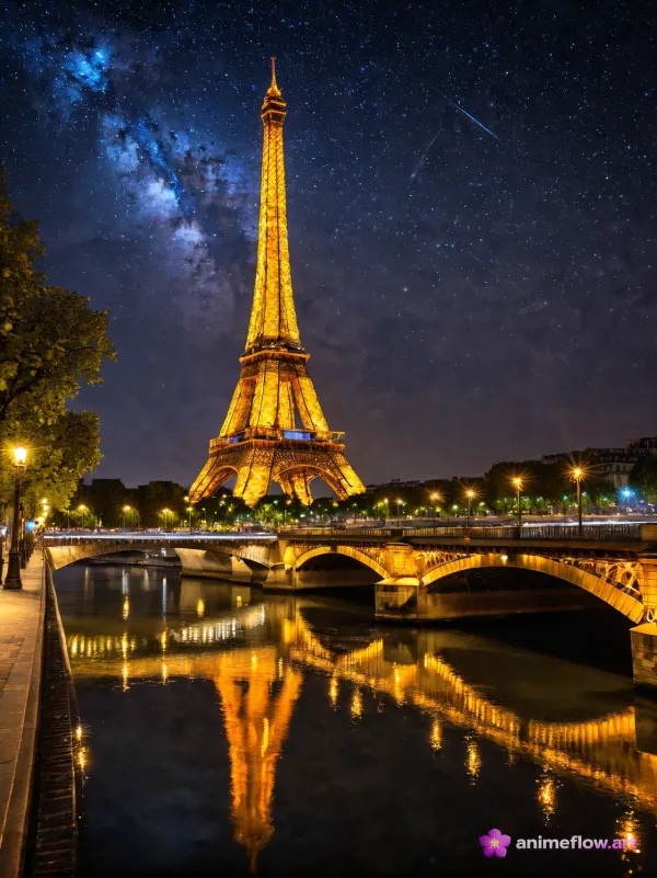 Night Majesty Starry Eiffel