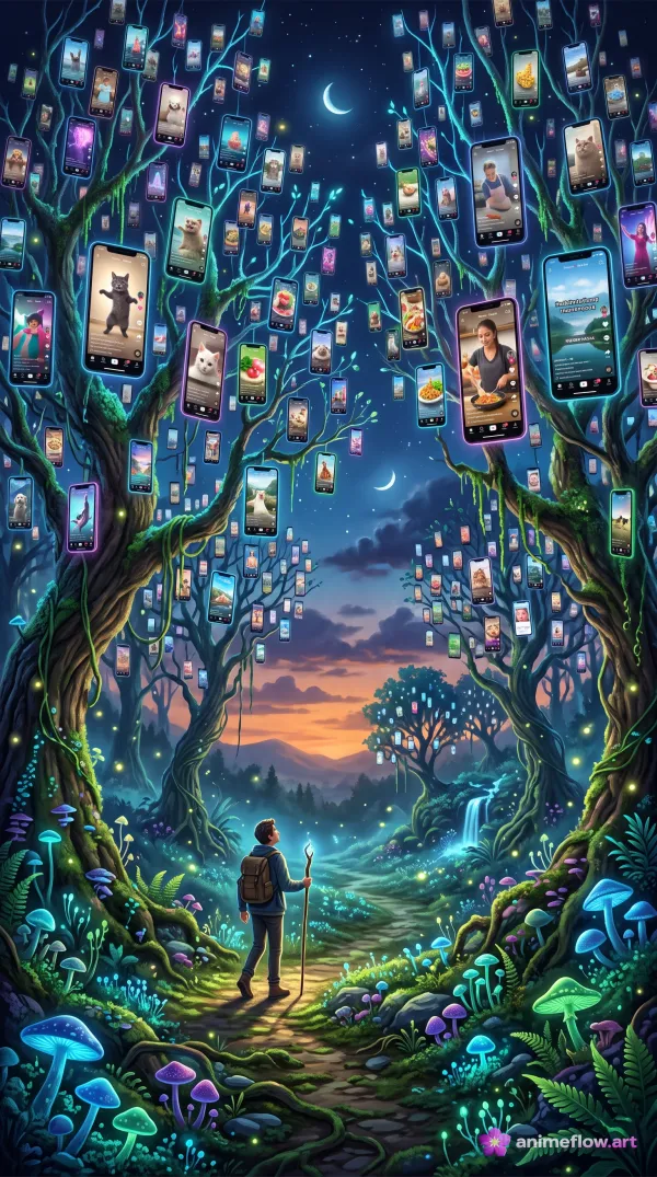 Enchanted Digital Forest