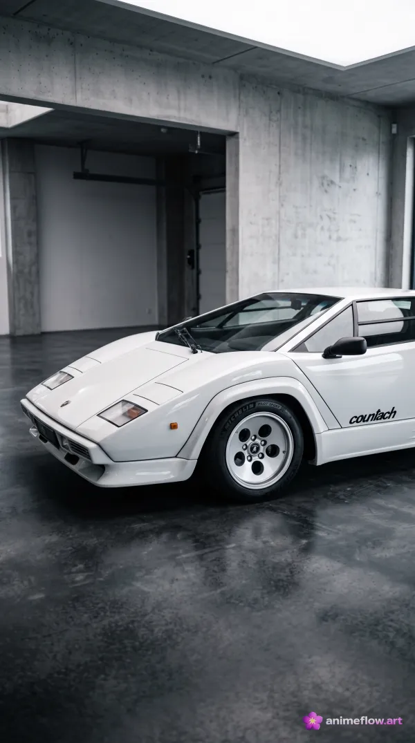 Countach In Concrete Silence