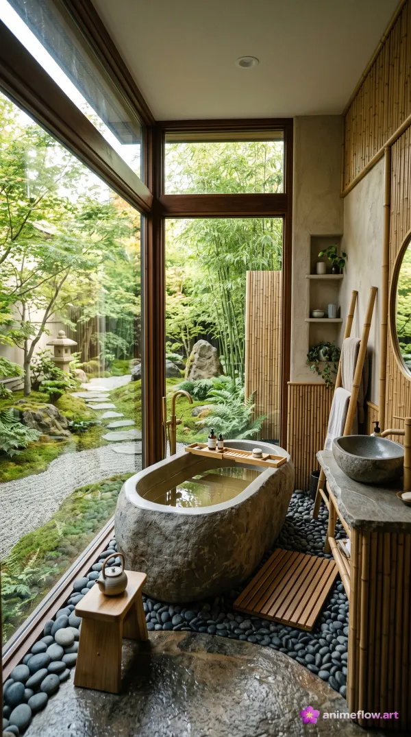 Zen Bathroom Garden Escape