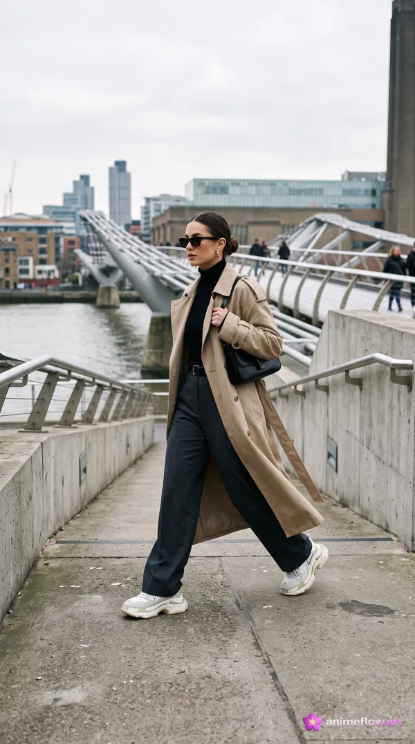 Urban Trench Coat Stride