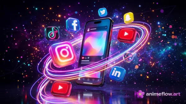 Neon Social Orbit