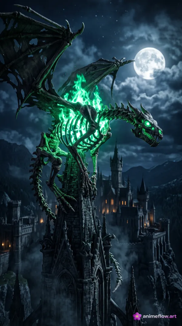 Necrotic Dragon's Moonlit Perch