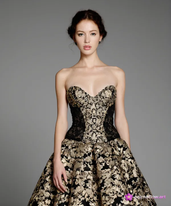 Gilded Elegance In Monochrome