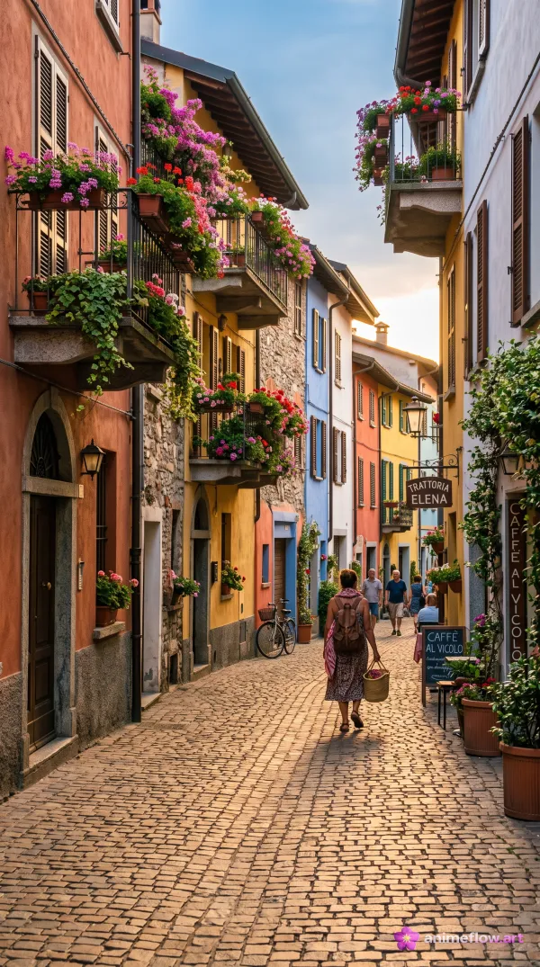 Cobblestone Charm In Bloom