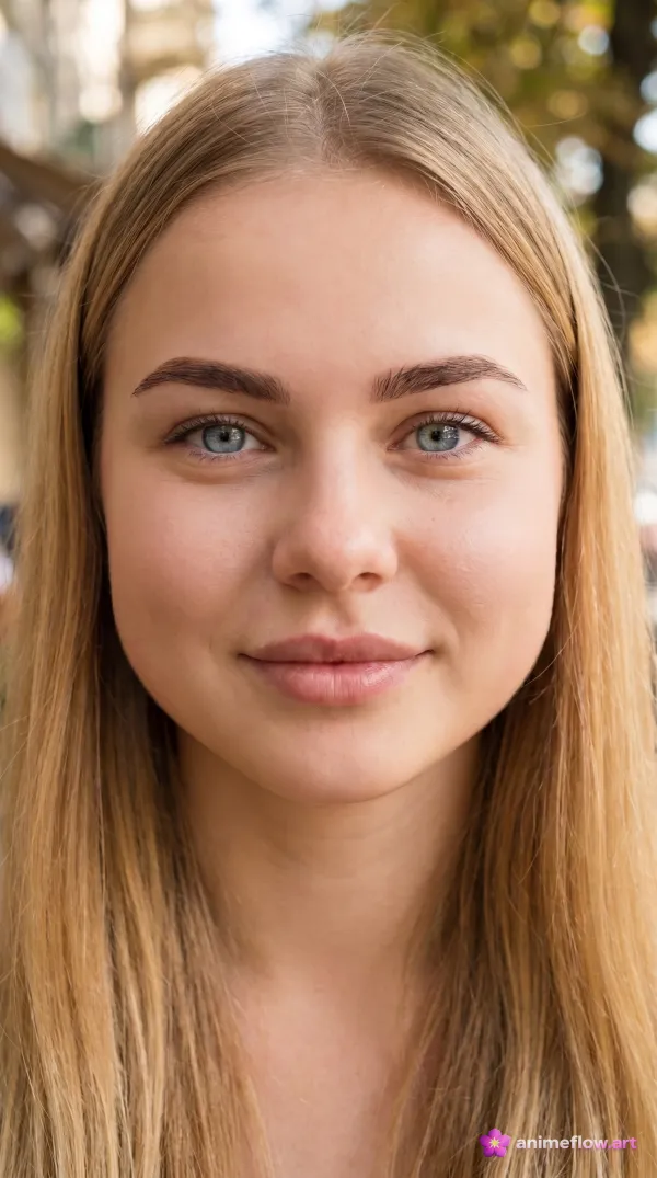 Sunlit Serenity In Blue Eyes