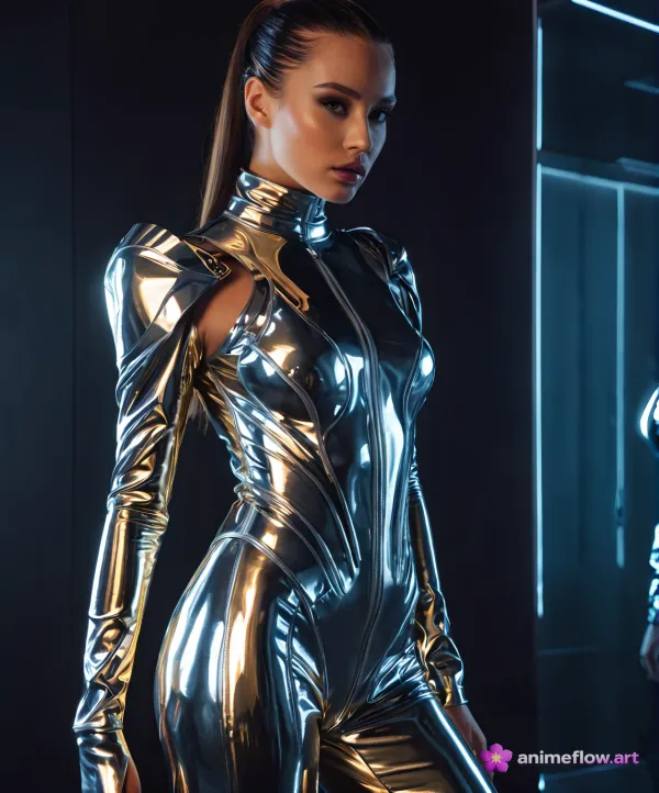 Chrome Neon Futurism