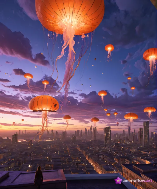 Lanterns Above Twilight