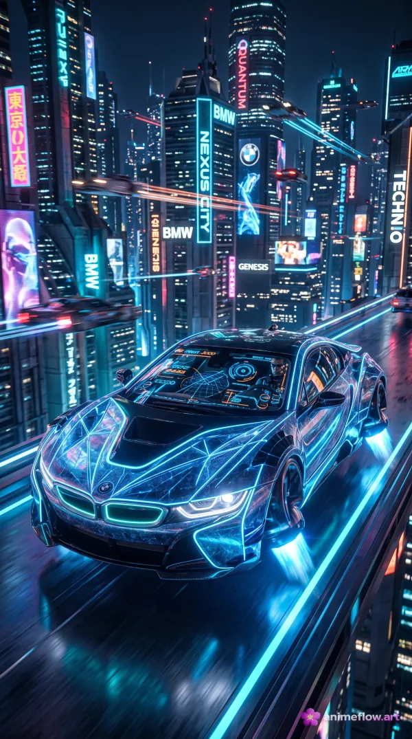 Neon Circuit Supercar