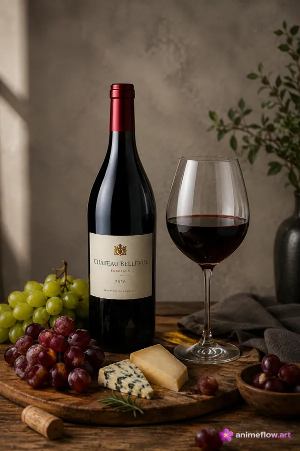 Warm Rustic Wine Still Life