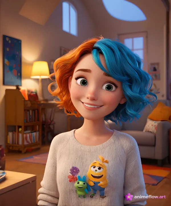 Cozy Smile, Split Hair