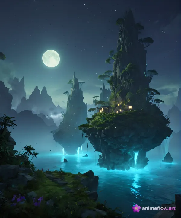 Moonlit Floating Isles