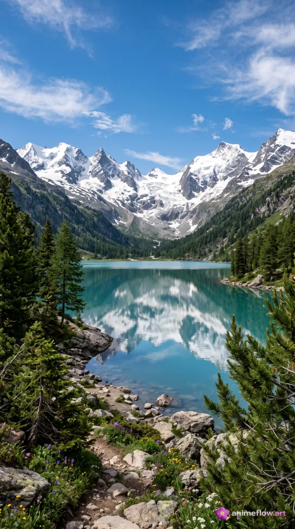 Turquoise Alpine Mirror