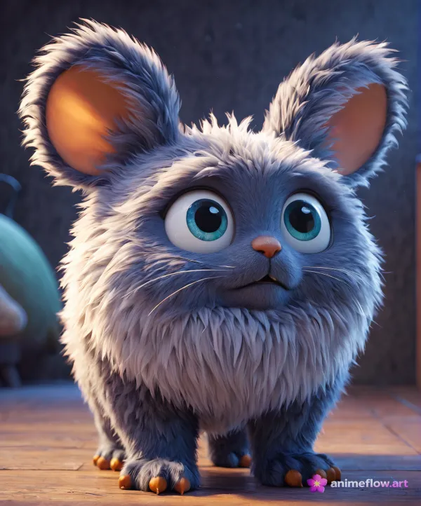 Fluffy Blue-Eyed Wonder