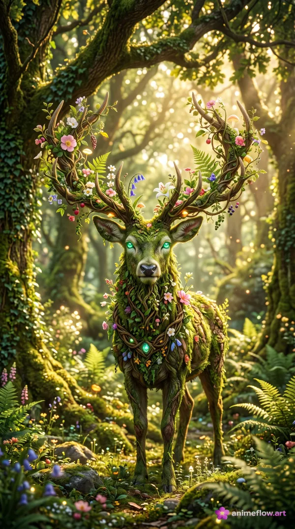 Mossy Stag Enchanted Forest