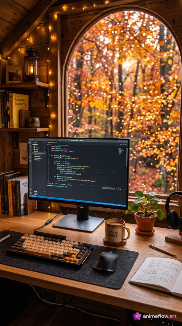 Cozy Cabin Coding Corner