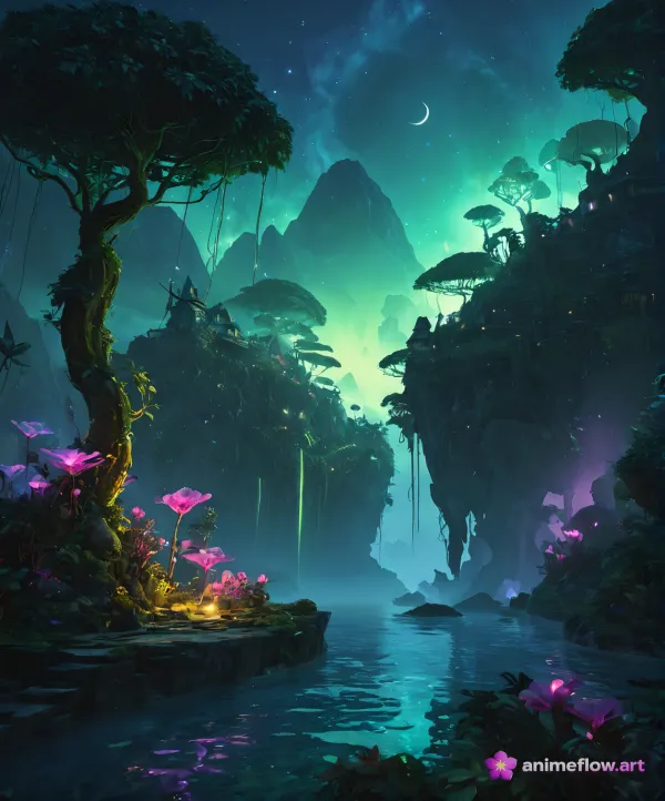 Luminescent Alien Dreamscape