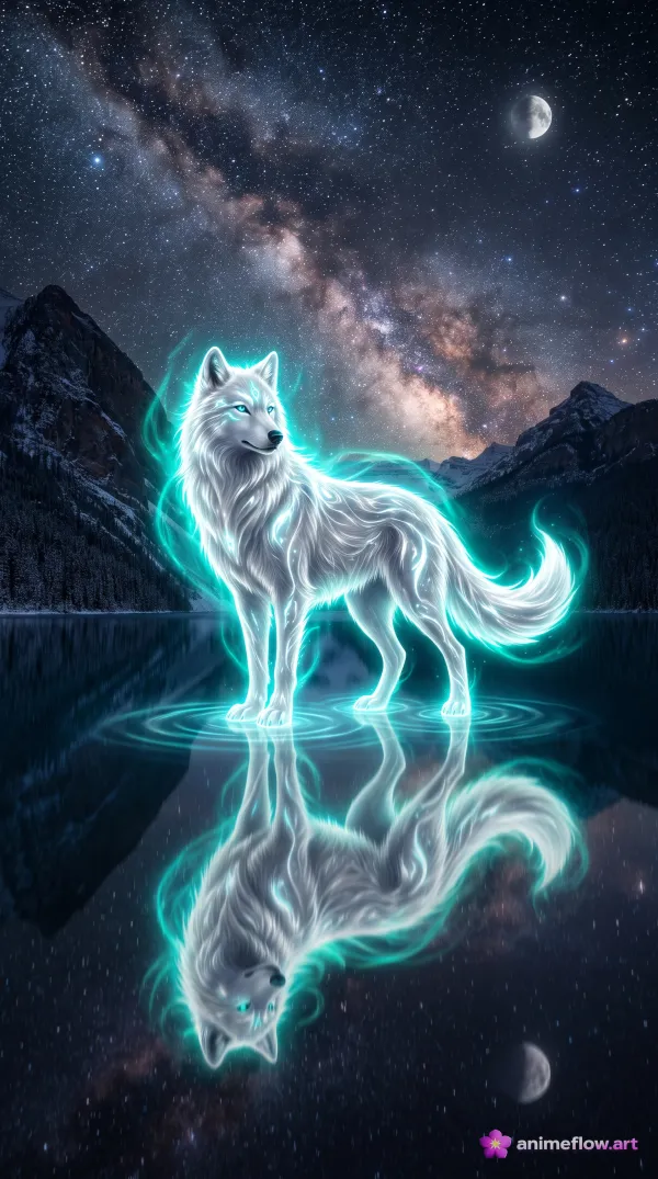 Luminous Wolf Spirit