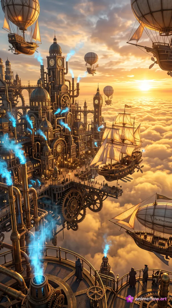 Steampunk Sky Metropolis