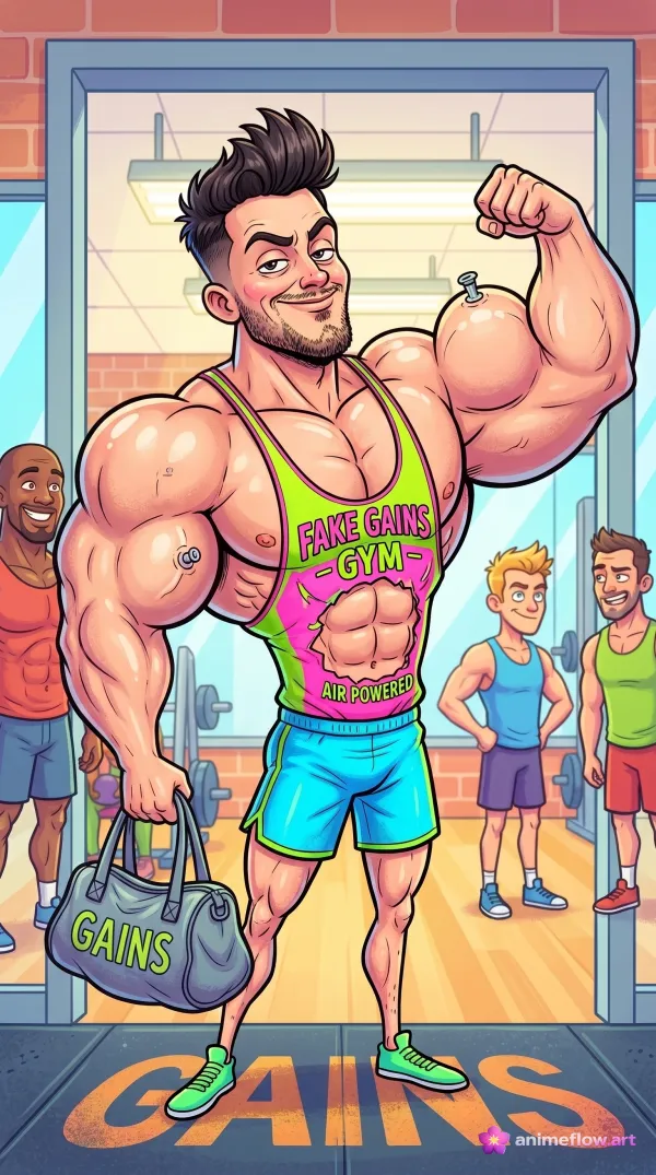 Fake Gains Gym Humor