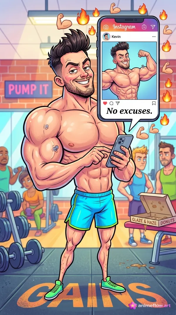 No Excuses Gym Selfie