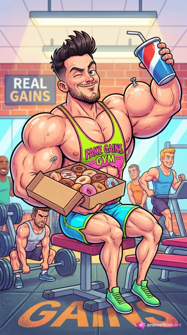 Fake Gains Gym Humor