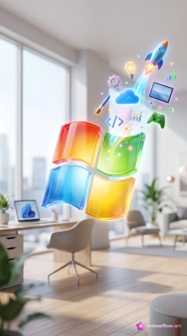 Holographic Icons In Flight