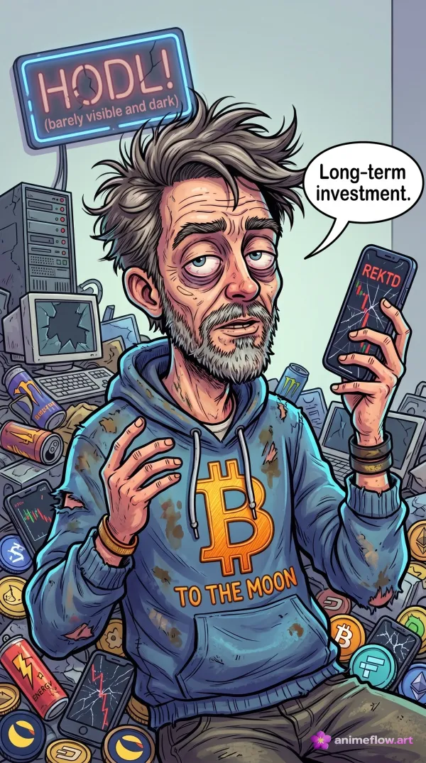 Crypto Despair: Rekt Hodler