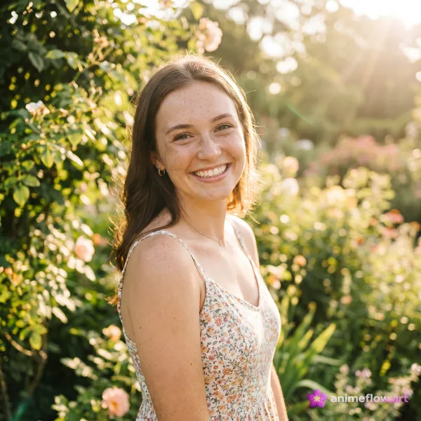 Radiant Floral Smile
