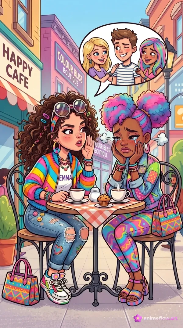 Café Confessions: Cartoon Heart-To-Heart