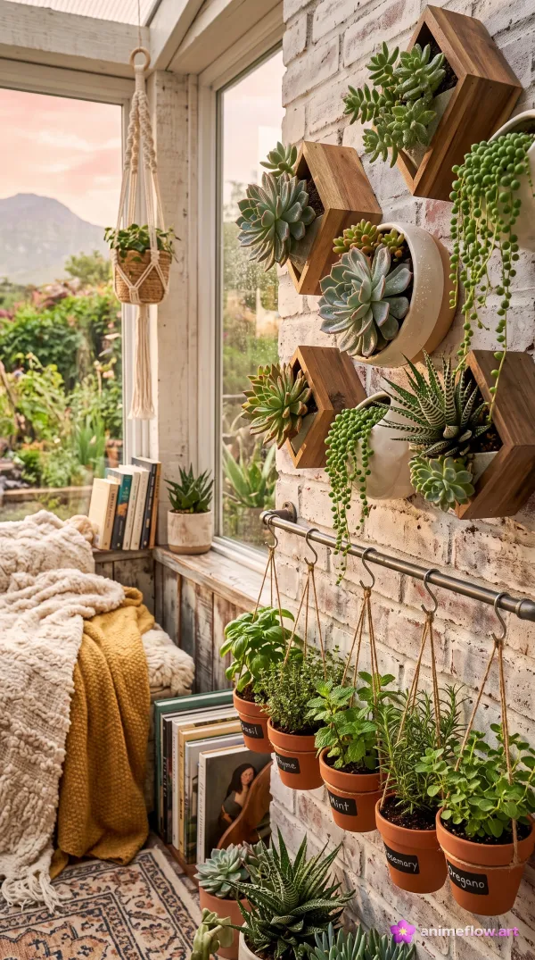 Sunlit Succulent Window Nook