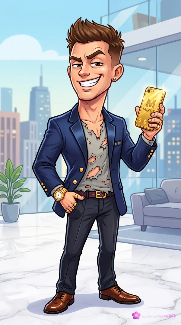 Flashy Cartoon Hustler