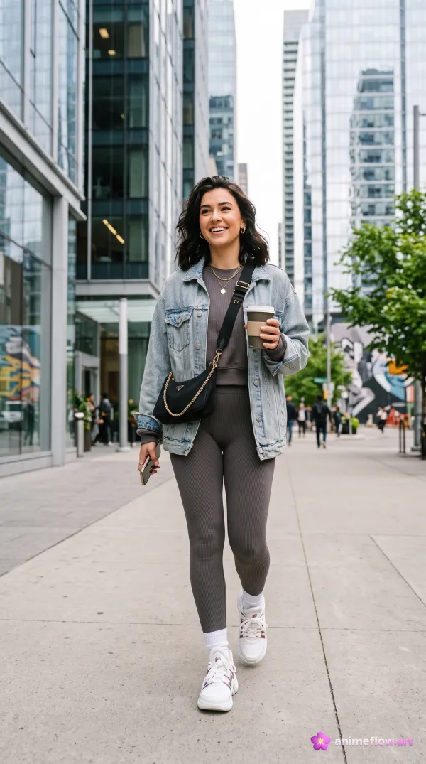 City Stroll With Coffee