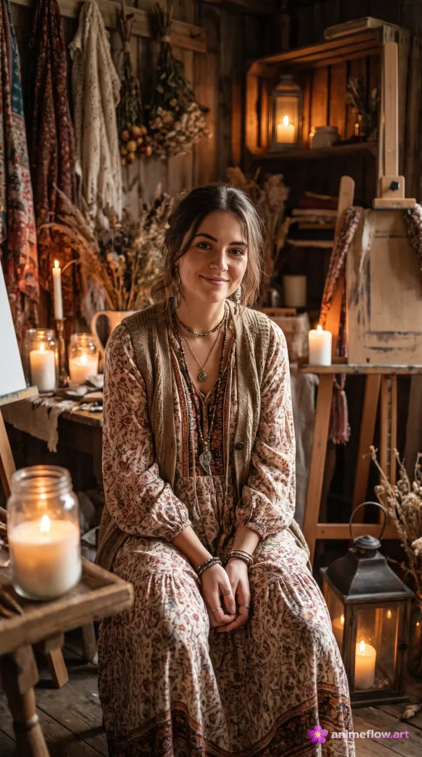 Bohemian Candlelit Serenity