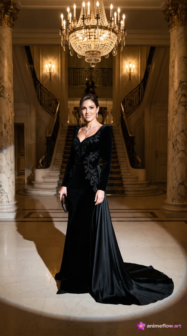 Velvet Elegance In Golden Hall