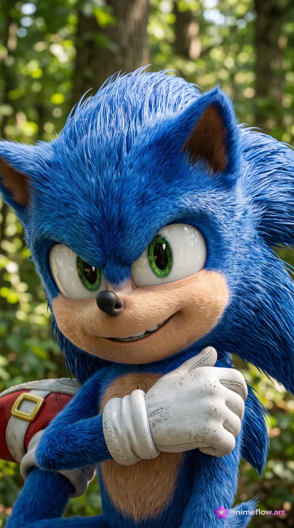 Sonic's Confident Smirk