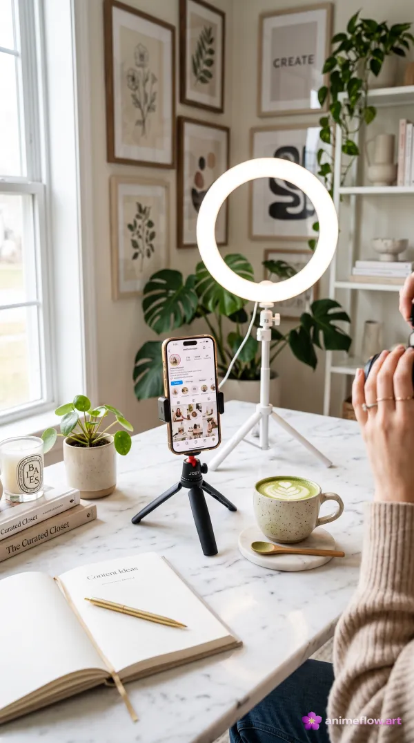 Cozy Creator Workspace Glow