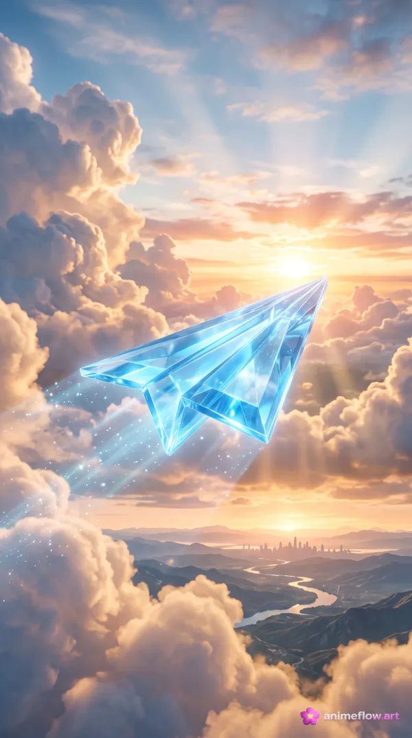 Crystal Flight At Dusk