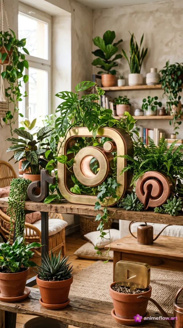 Botanical Social Media Planters