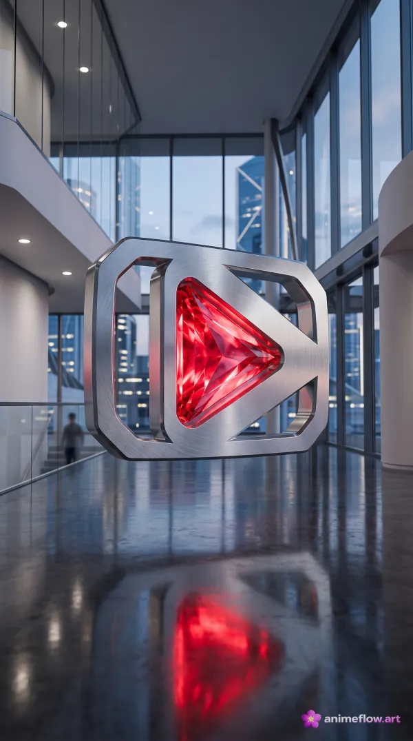Crimson Core In Glass