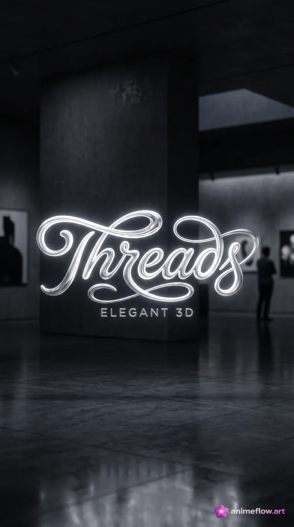 Glowing Threads In Monochrome